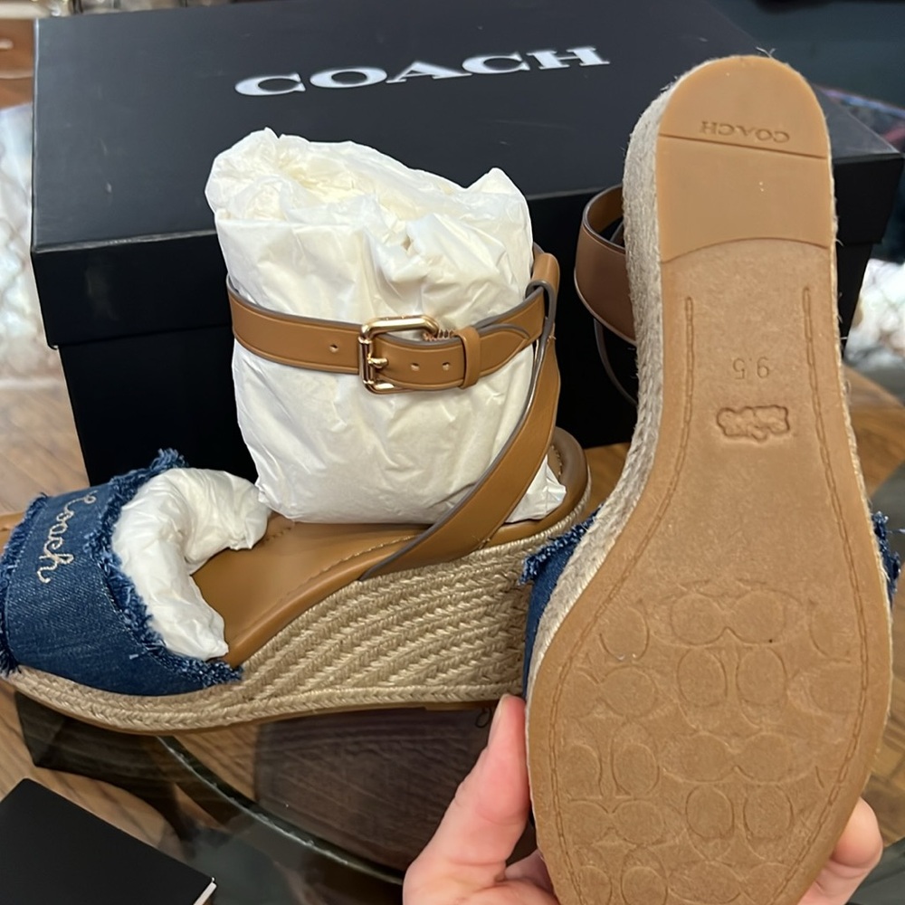 Coach Kelly Denim wedges - Picture 4 of 4